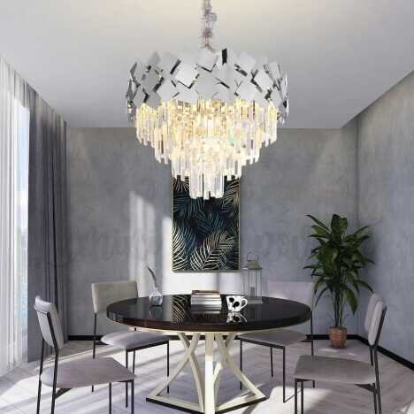 Candelabru Lorette Silver 400, 7 surse de iluminare