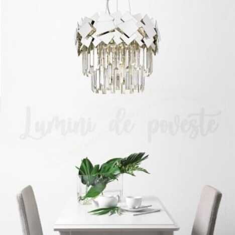 Candelabru Lorette Silver 400, 7 surse de iluminare